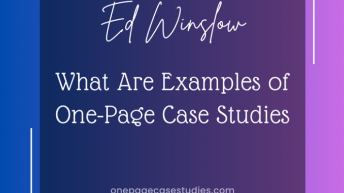 examples of case studies