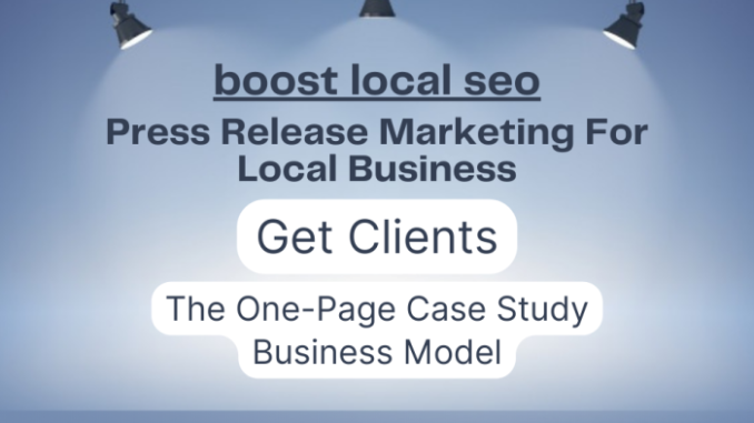 press Release Marketing For Local SEO