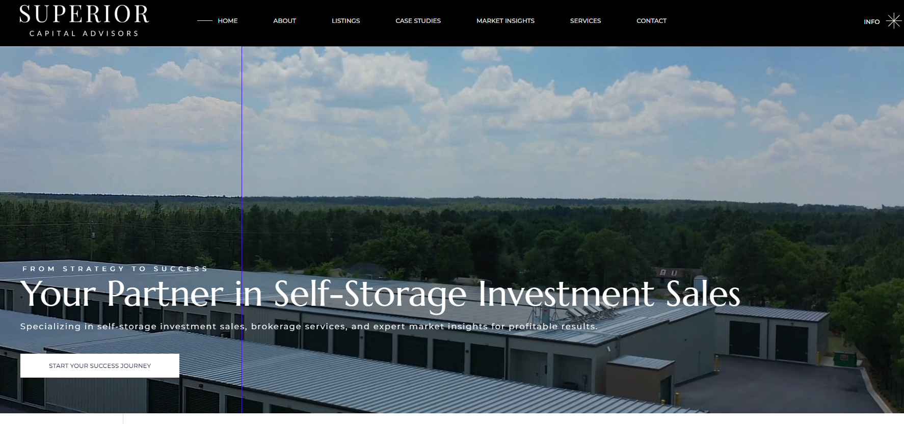 Superior Capital Advisors North Carolina website design commercial real estate storage brokers