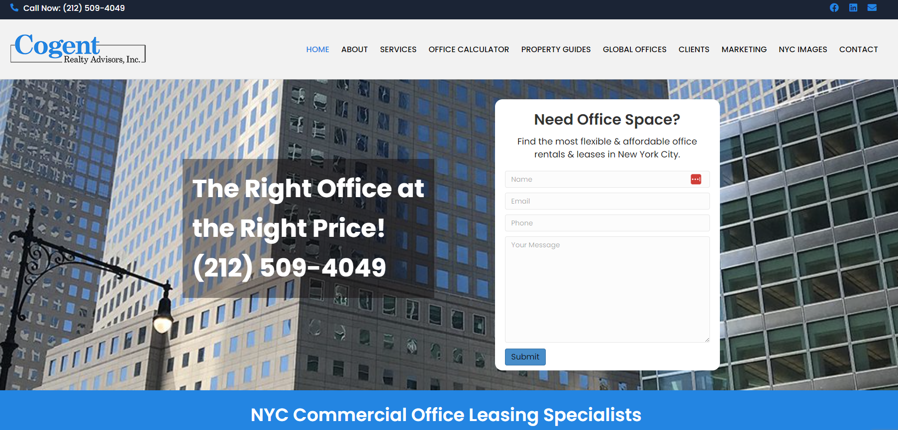 new york website design commercial real estate